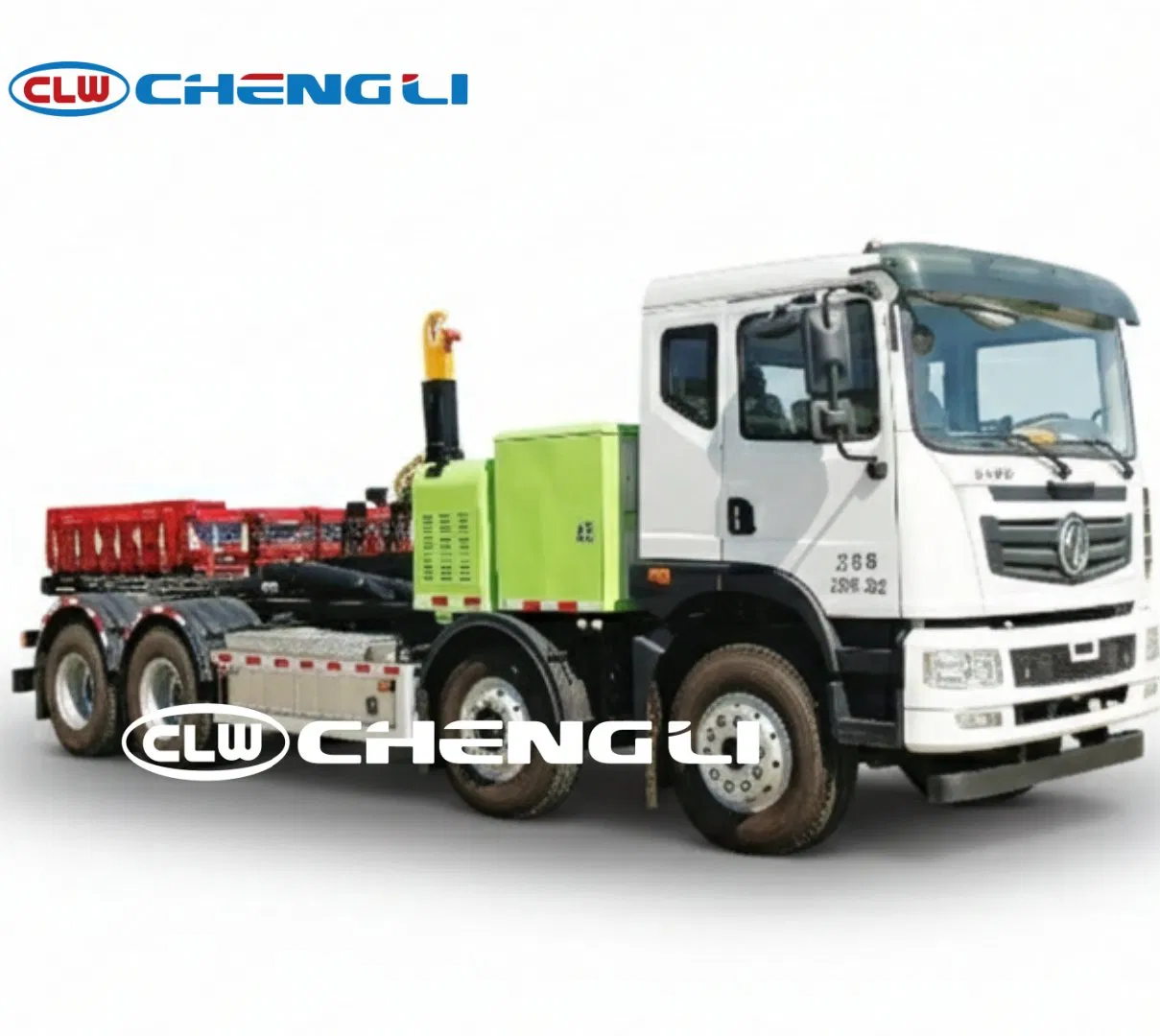 Dongfeng 8x4 Hook Lift Garbage Truck, verified source view 5