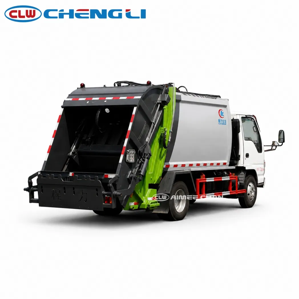 Isuzu 6 m³ Hydraulic Garbage Compactor Truck, verified source view 5