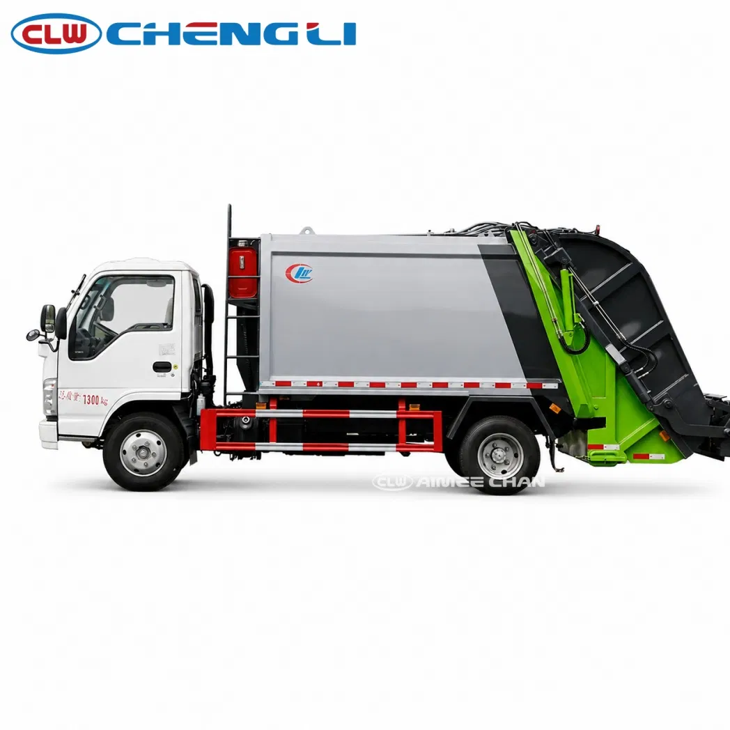 Isuzu 6 m³ Hydraulic Garbage Compactor Truck, verified source view 2