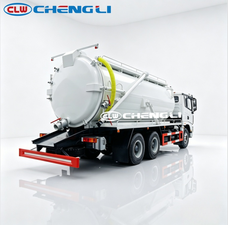 Shacman 6x4 Combination Sewer Jetting and Suction Truck, verified source view 2