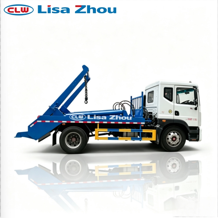 Urban Domestic Waste Swing Arm Garbage Truck, verified source view 4