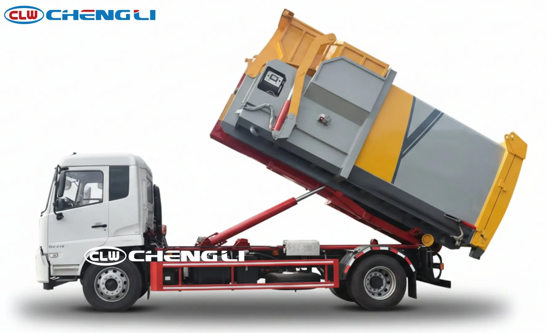 Dongfeng 190 HP Hook Lift Garbage Truck, verified source view 4
