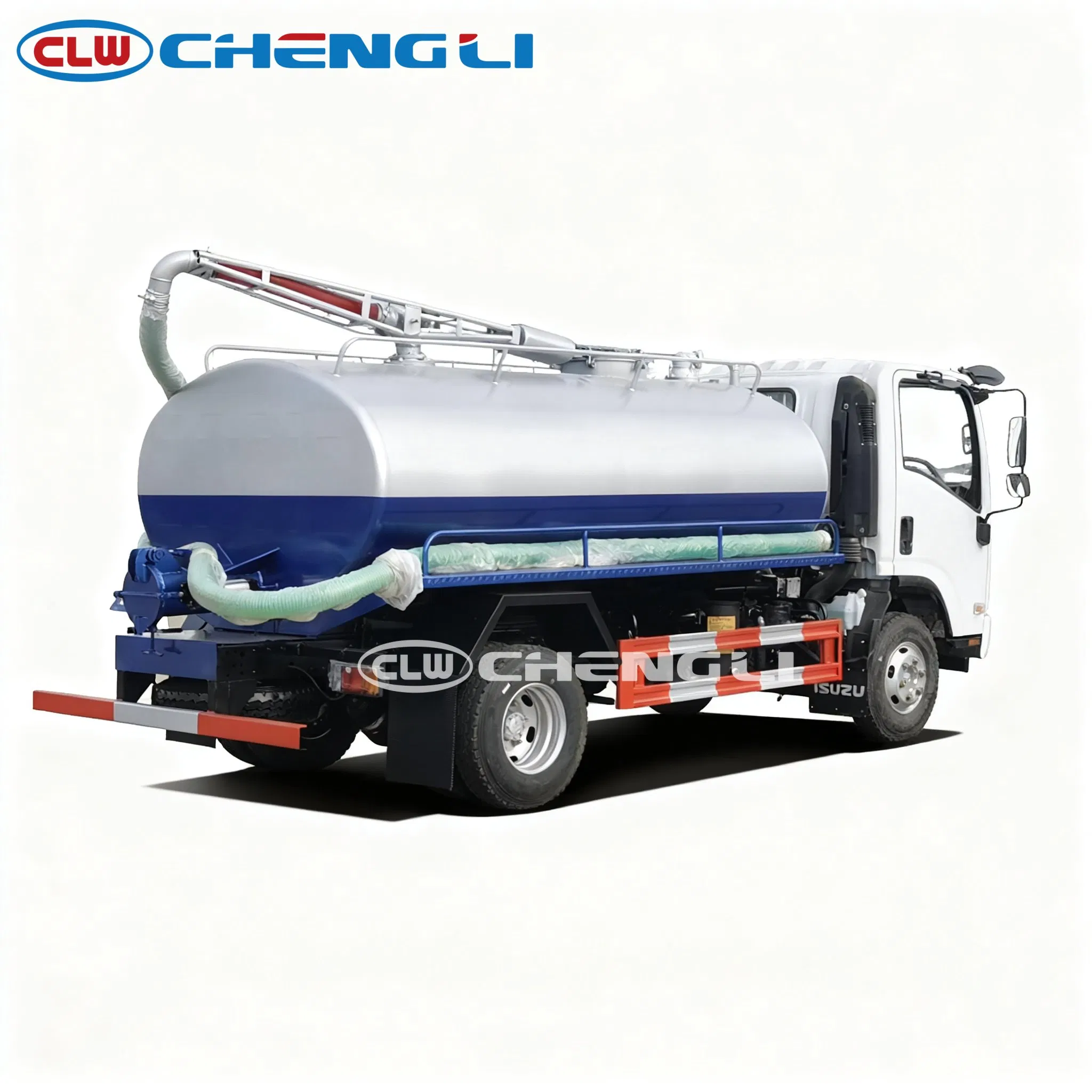 Isuzu 6 m³ 4x2 Vacuum Sewage Suction Truck, verified source view 4