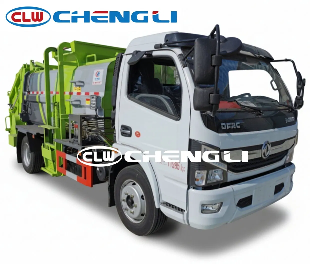 8 m³ Food Waste Collection Truck with Push-Out Discharge