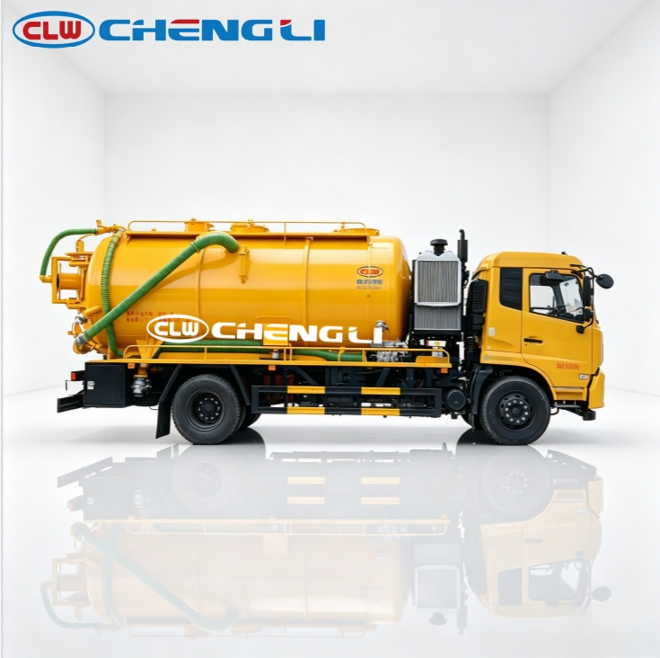 Dongfeng 4x2 15 m³ combination sewer truck, verified view 2