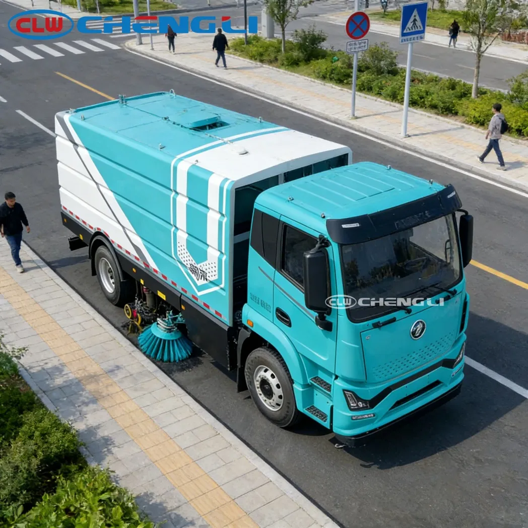 CLW electric road sweeper, product view 5