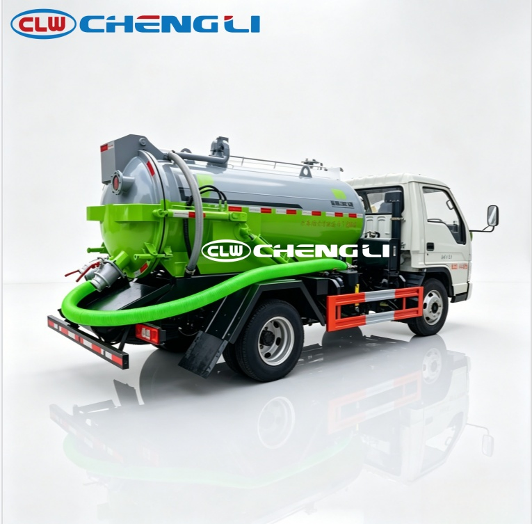 Foton 2.2 m³ mini vacuum sewage truck, product view 6
