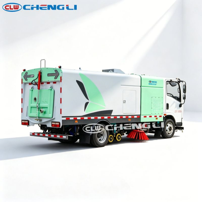 CLW CL5080 electric washing sweeper, product view 3