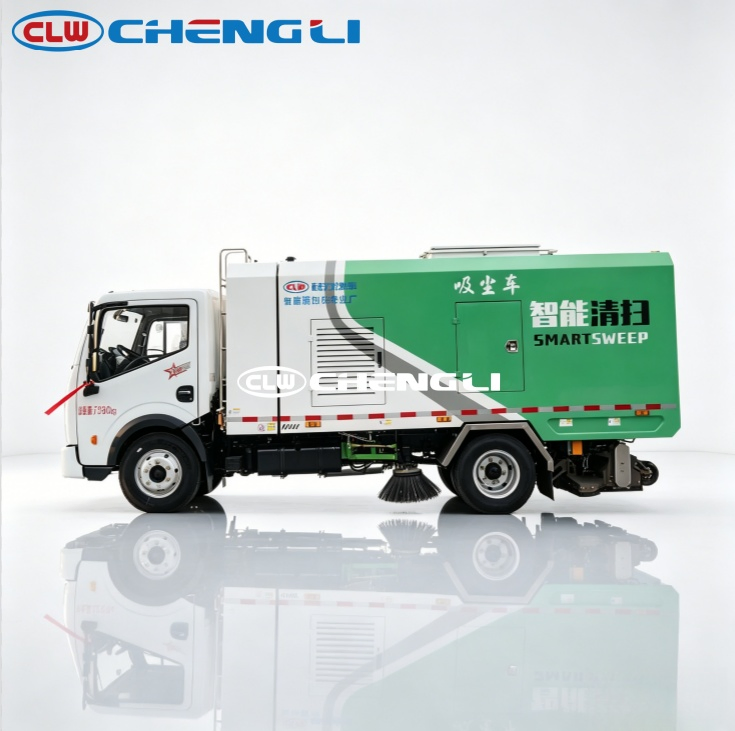 Electric Vacuum and Washing Sweeper Truck - verified product view 3