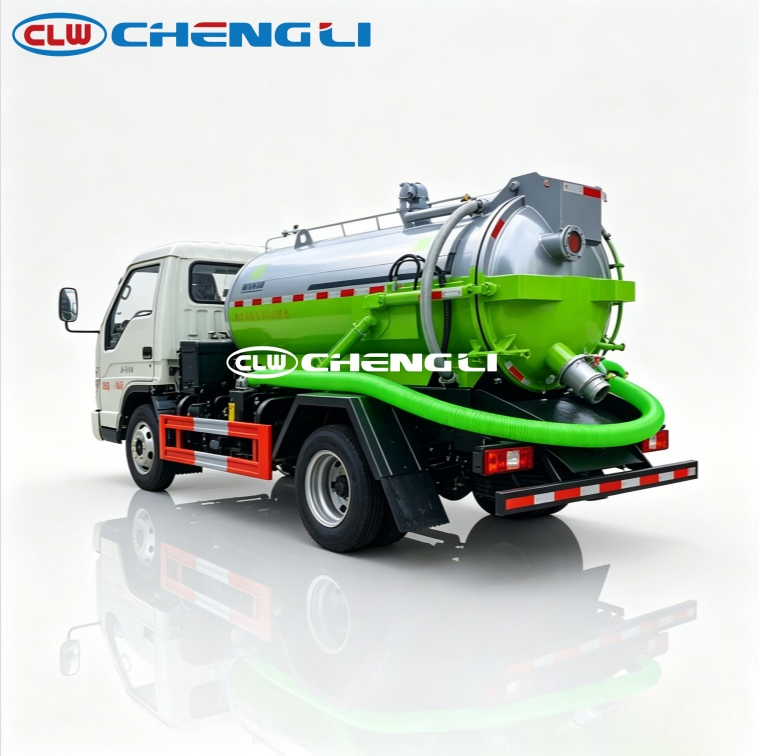 Foton 2.2 m³ mini vacuum sewage truck, product view 5