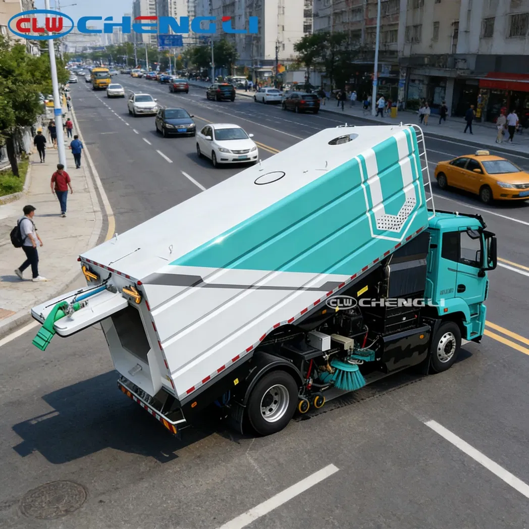 CLW electric road sweeper, product view 4