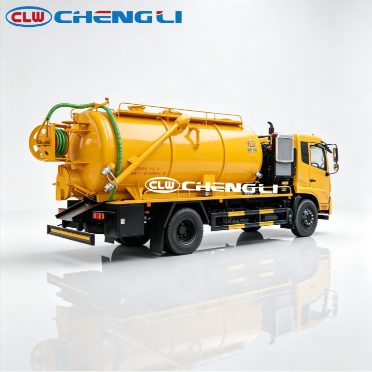 Dongfeng 4x2 15 m³ combination sewer truck, verified view 6