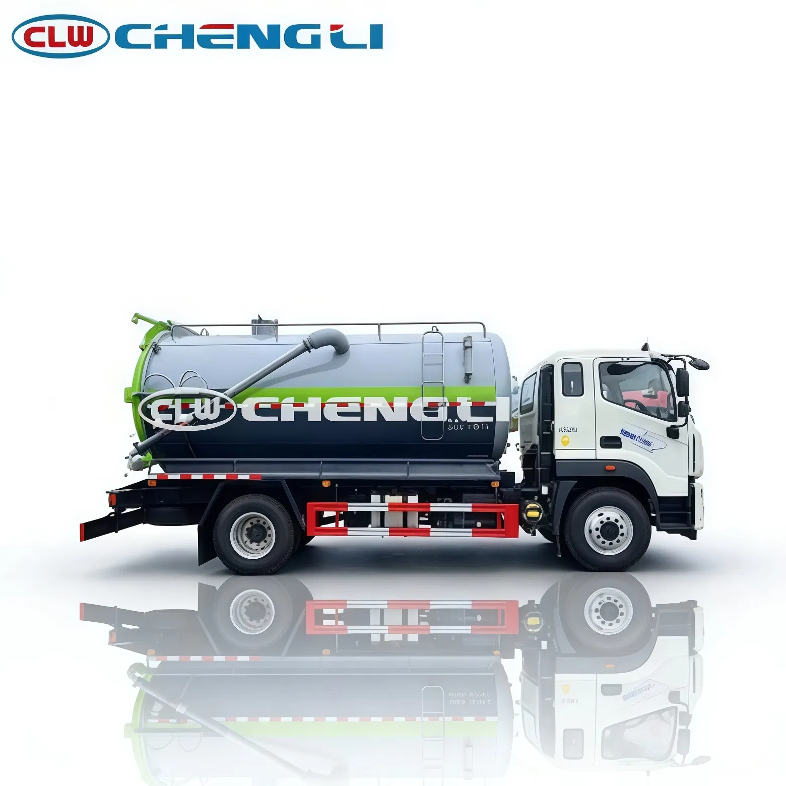 Foton 13.8 m³ vacuum sewage truck, product view 4