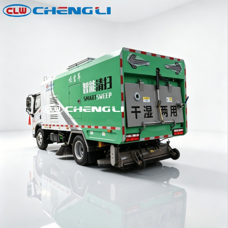 Electric Vacuum and Washing Sweeper Truck - verified product view 5