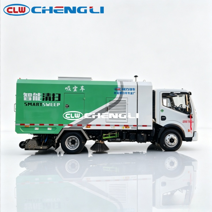 Electric Vacuum and Washing Sweeper Truck - verified product view 4