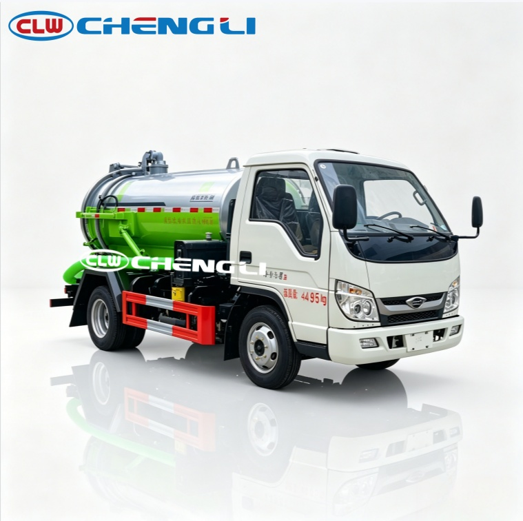 Foton 2.2 m³ mini vacuum sewage truck, product view 3