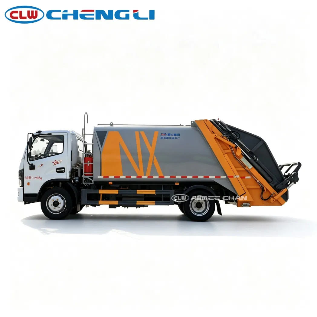 Dongfeng 9 m³ rear-loader compactor, opposite side profile