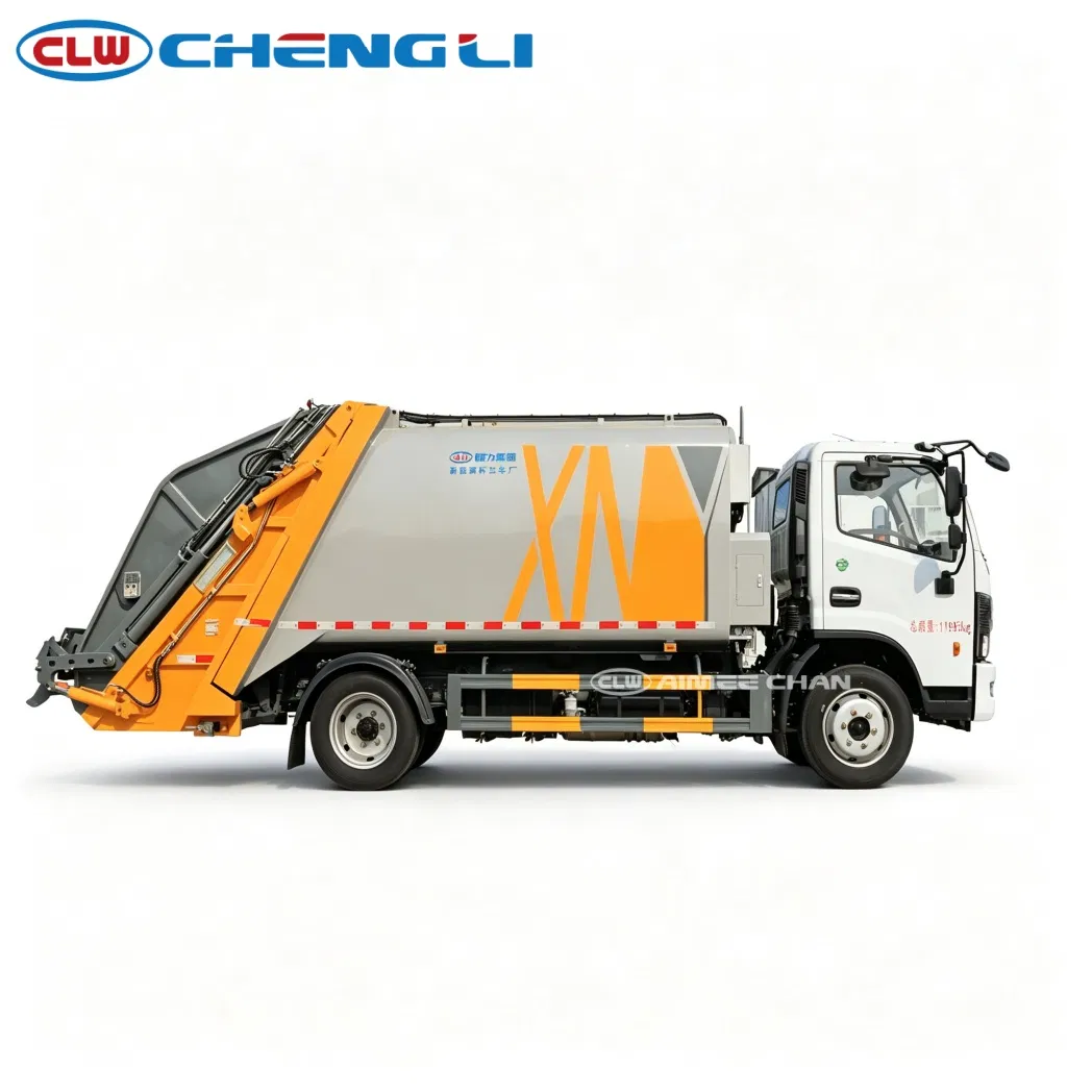 Dongfeng 9 m³ rear-loader compactor, side profile
