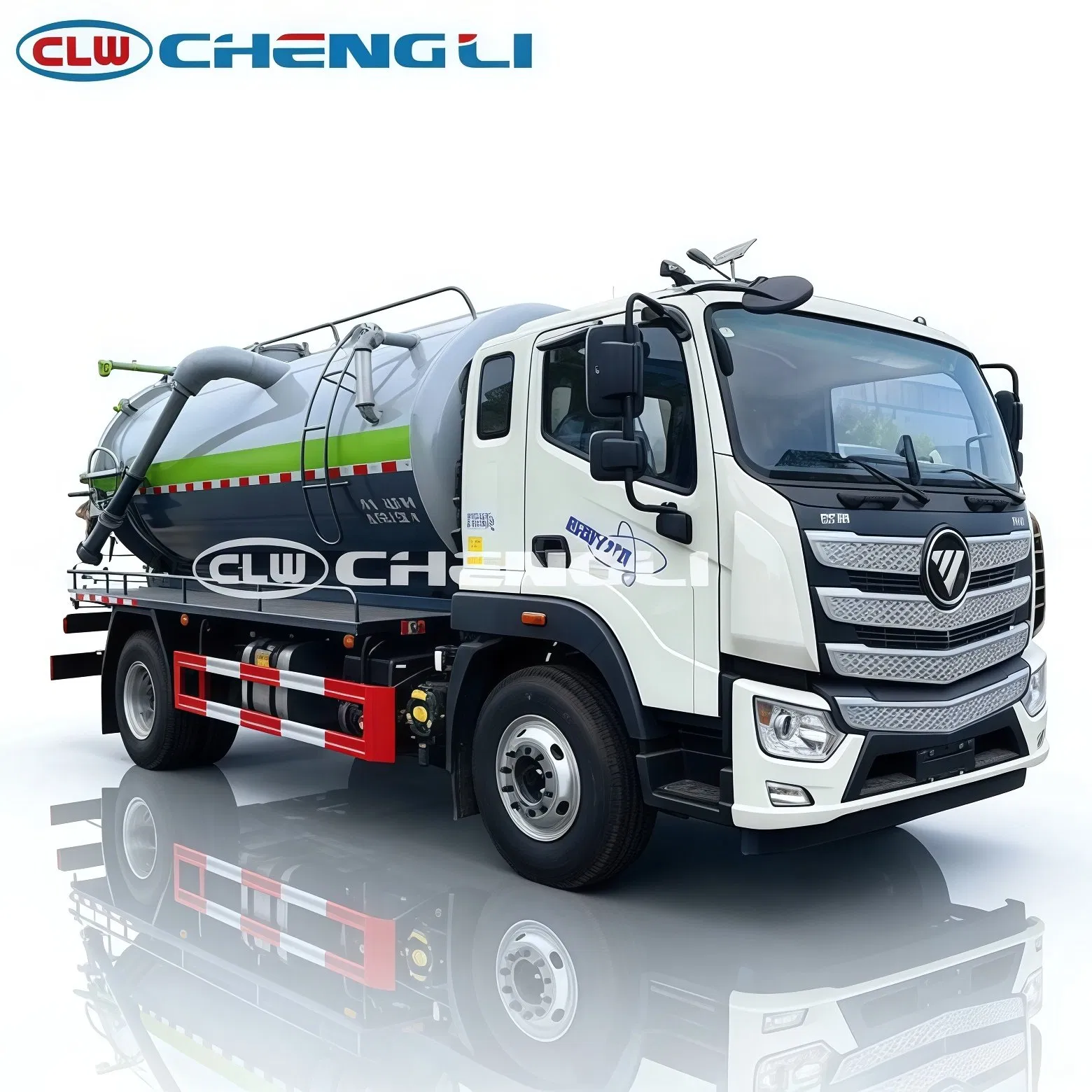 Foton 13.8 m³ vacuum sewage truck, product view 5